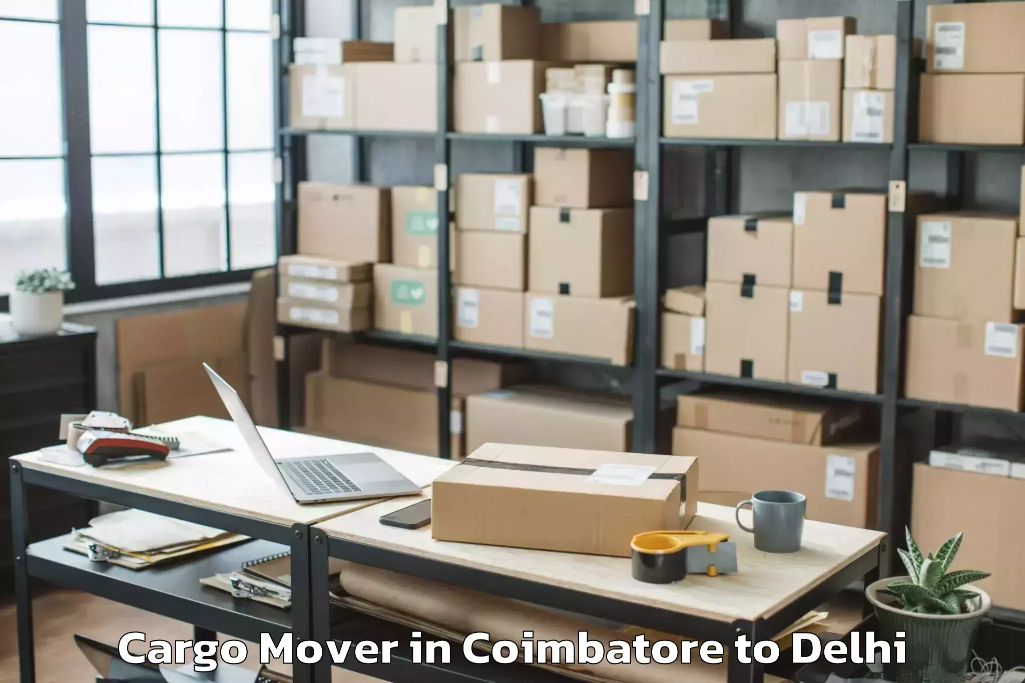 Coimbatore to University Of Delhi Cargo Mover Booking